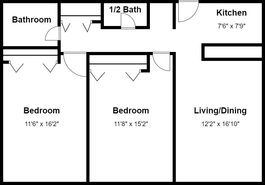 Hetzel Plaza Unit 409 floor plan